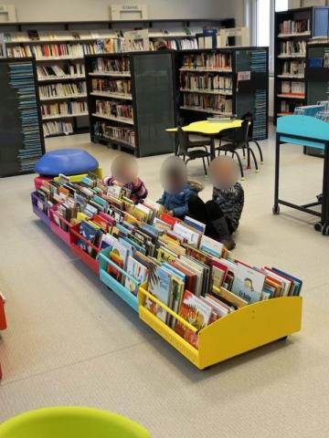 Intérieur de la  bibliothèque