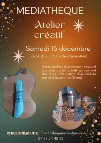 Atelier créatif adultes