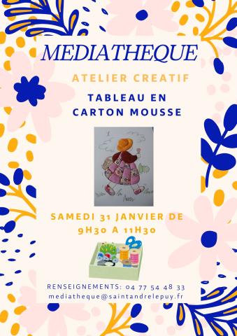 Atelier créatif adultes